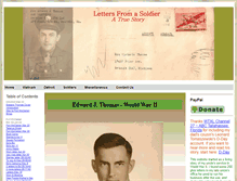 Tablet Screenshot of lettersfromasoldier.com